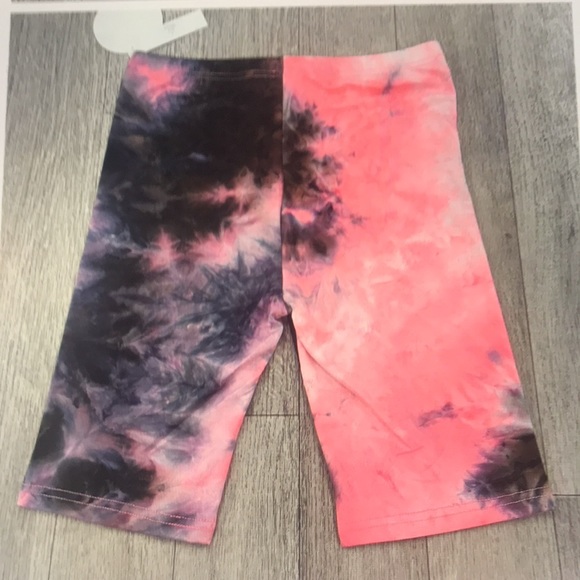 🫐 Pink tie dye biker shorts - Picture 2 of 3